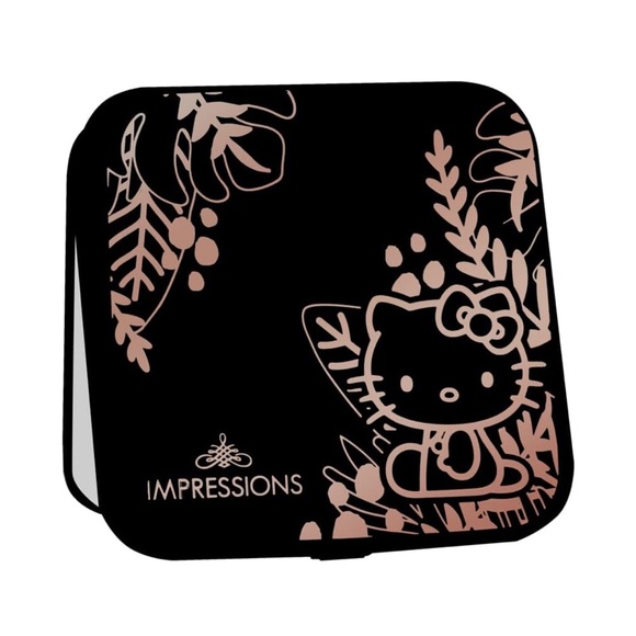 Impressions Vanity Hello Kitty Compact Mirror with Touch Sensor Switch (Black) - Picture 6 of 7
